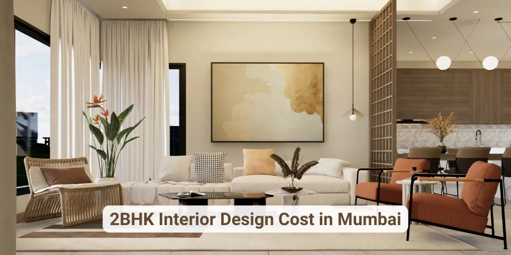 2bhk living room design cost