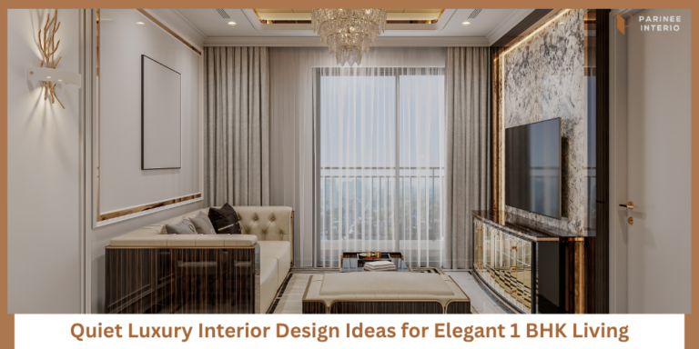 Best Quiet Luxury Interior Ideas for a 1 BHK