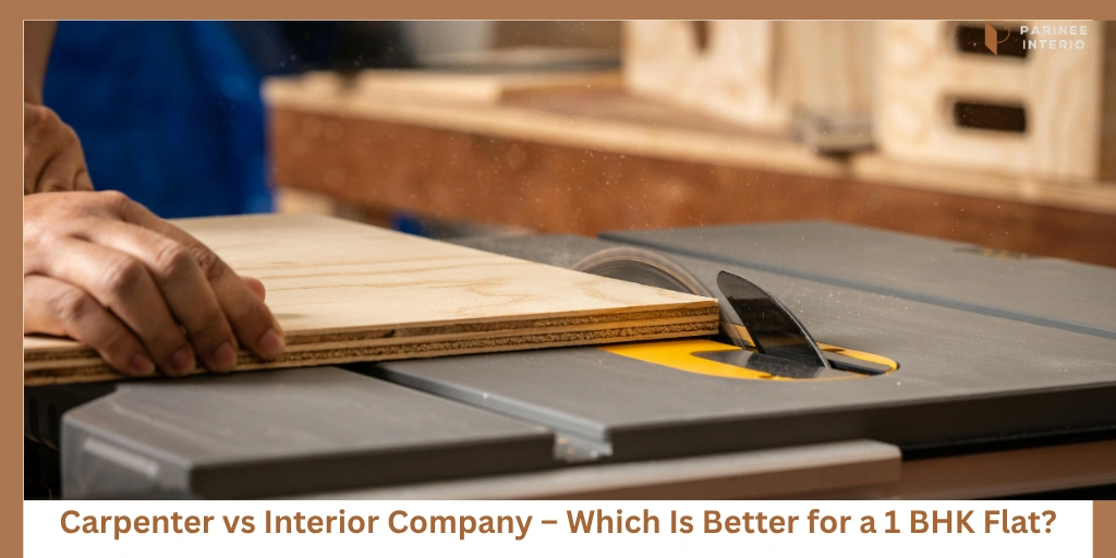 You are currently viewing Carpenter vs Interior Company for a 1 BHK Flat