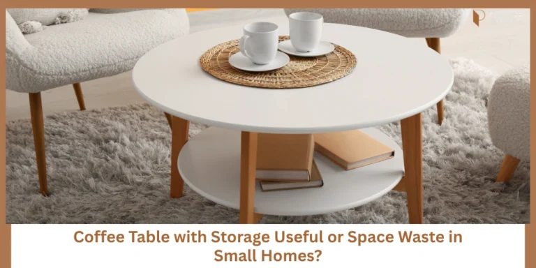 Coffee Table With Storage in a 1 BH-- Smart or Space Waste