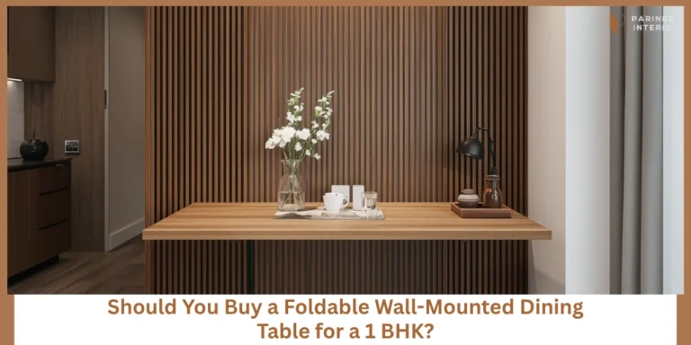Drop Down Dining Table Ideas for 1 BHK Homes