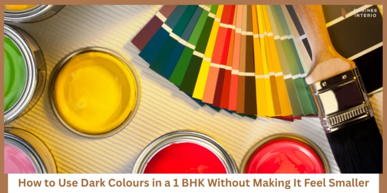 Which Rooms in a 1 BHK Can Handle Dark Colours Best