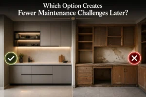 Read more about the article Modular Interiors vs Traditional Carpentry: Which Option Is Right for Your Home?