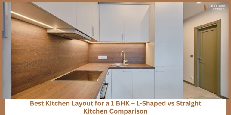 Which Kitchen Layout Saves More Space in a 1 BHK