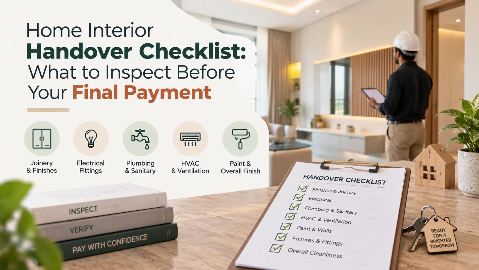You are currently viewing Home Interior Handover Checklist to Inspect Your Home Before Final Payment
