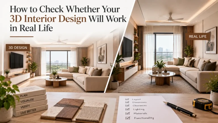 How to Check Whether Your 3D Interior Design Will Work in Real Life