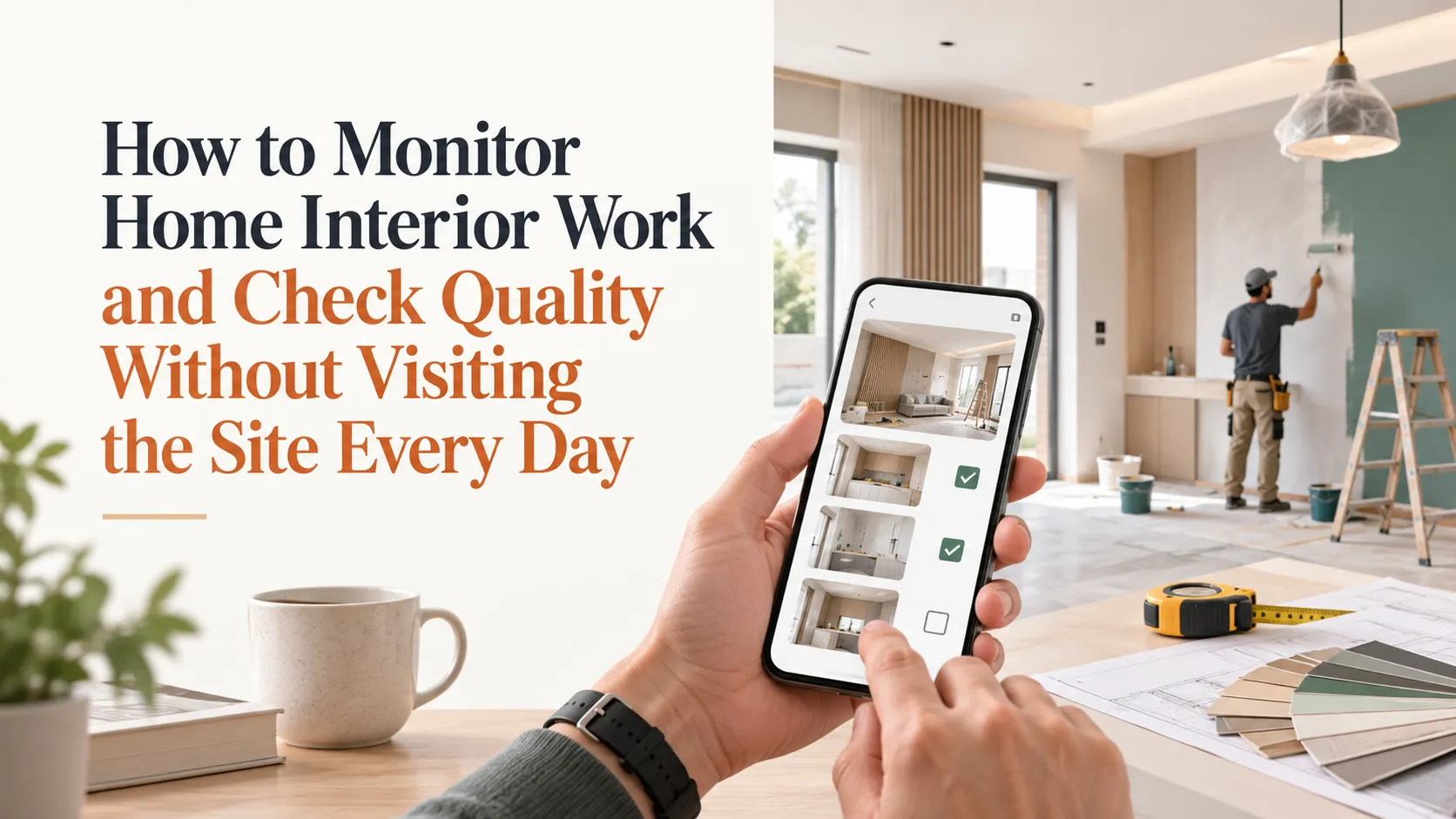 You are currently viewing How to Monitor Home Interior Work and Check Quality Without Daily Site Visits