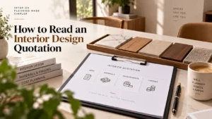 Read more about the article How to Read an Interior Design Quotation and Check BOQ, Materials and Hidden Charges