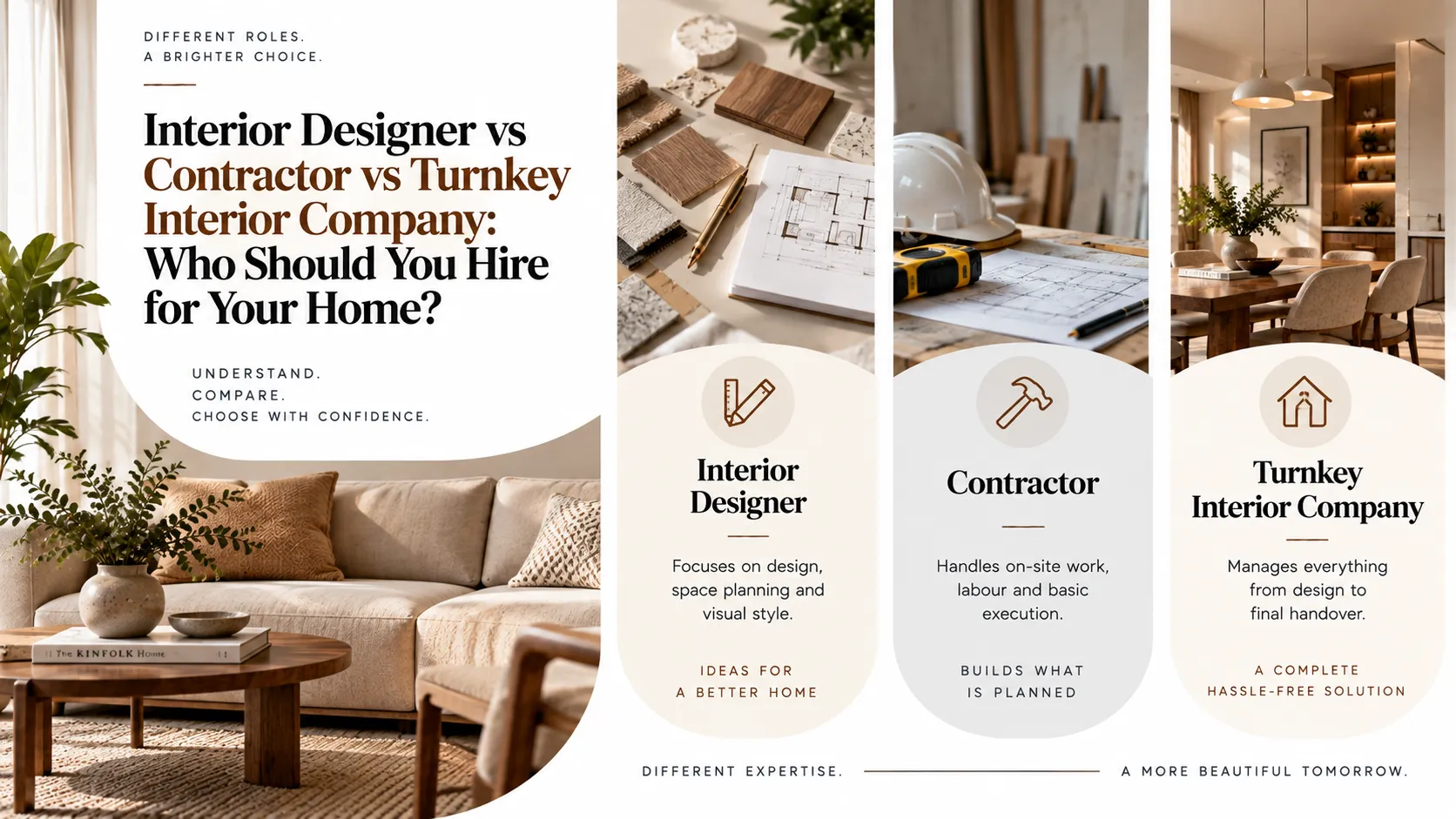 You are currently viewing Interior Designer vs Contractor vs Turnkey Company – Who Should You Hire for Your Home?