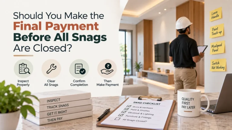 Should You Make the Final Payment Before All Snags Are Closed