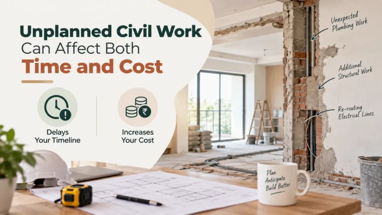 Unplanned Civil Work Can Affect Both Time and Cost